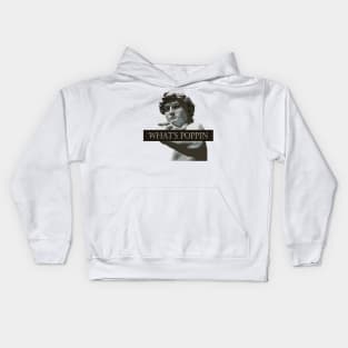 david whats poppin Kids Hoodie